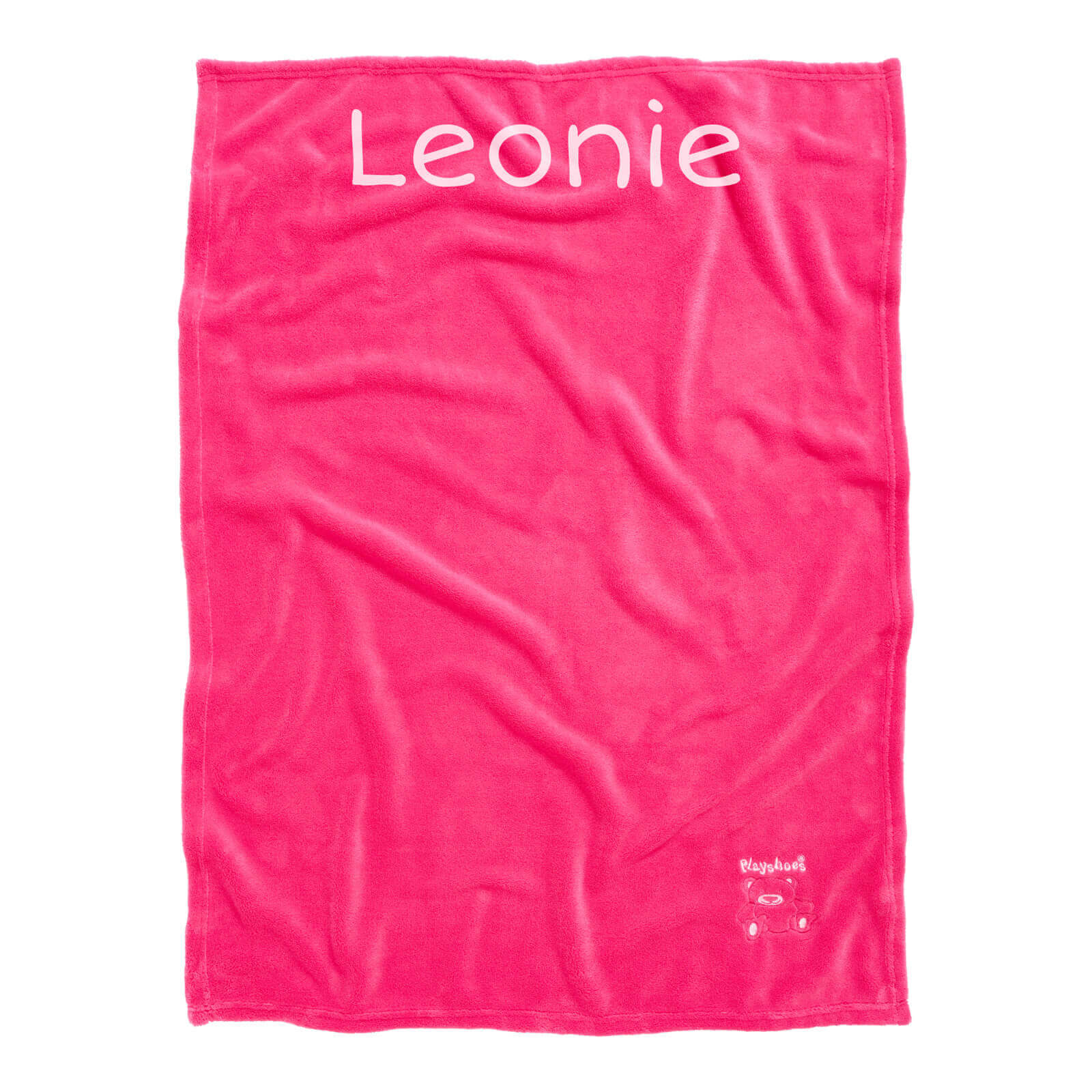 Baby Decke Name Decke Lätzchen pink | | – Dein aus Fleece mit personalisiert weichem